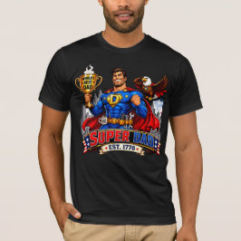 スーパーダッド 父の日 スーパーヒーロー コミック ギフト Tシャツ
