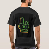 スーパーダッド 父の日 デザイン メンズTシャツ Tシャツ (裏面)