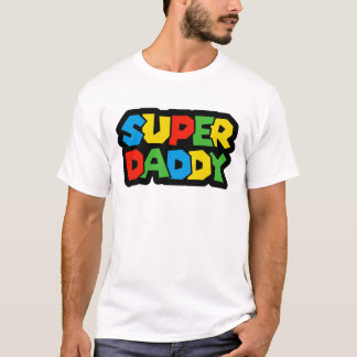 スーパーダディーゲーマー 父の日 - レトロ風 Tシャツ