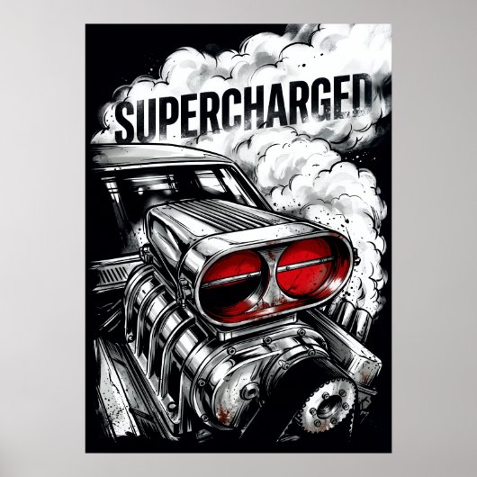 スーパーチャージド マッスルカー ポスター (正面)