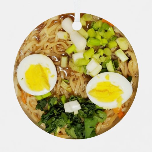 スーパーデュパークリスマススープおもしろいを飲む メタルオーナメント (正面)