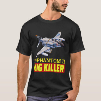 スーパーニカイF-4 ファントムII 戦闘機、ザ・グレートM Tシャツ