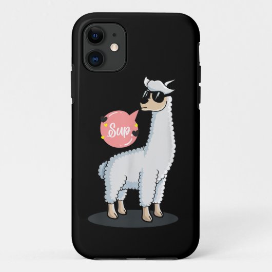 スーパーノードラマラマ動物愛好家素晴らしい面白いかわいい Case-Mate iPhoneケース (裏面)
