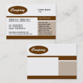 スーパーハイウェイの運転 – チョコレート 名刺 (正面/裏面)