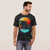 スーパーバイクヴィンテージレトロスタイル Tシャツ (正面フル)