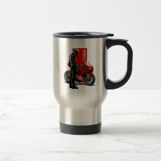 スーパーバイク レーシング マキシマム パッション バイカー グラフィック トラベルマグ