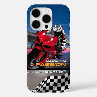 スーパーバイク レーシング マキシマム パッション バイカー グラフィック iPhone 16 PROケース