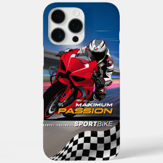 スーパーバイク レーシング マキシマム パッション バイカー グラフィック iPhone 16 PRO MAXケース