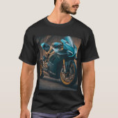 スーパーバイクTシャツデザイン。 Tシャツ (正面)
