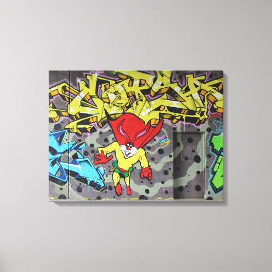スーパーバニー・グラフィティ キャンバスプリント (正面)
