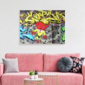 スーパーバニー・グラフィティ キャンバスプリント (インサイチュ (リビング))