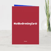 スーパーパトリオットダックスフンドのグリーティングカード カード (裏面)