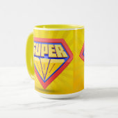 スーパーパパのマグカップ マグカップ (正面左)