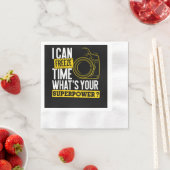 スーパーパワーをフリーズする – フォトグラファー・カメラ 縁ありカクテルナプキン (インサイチュ)