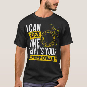 スーパーパワーをフリーズする – フォトグラファー・カメラ Tシャツ