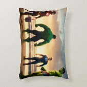 「スーパーパワーマッシュアップ：ヒーロー、カオス、ミルクシェイク」 アクセントクッション (正面(垂直))