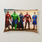 「スーパーパワーマッシュアップ：ヒーロー、カオス、ミルクシェイク」 アクセントクッション (裏面)