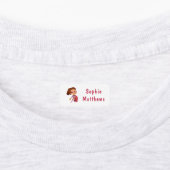 スーパーヒーロカスタムガールパーソナライズされた名前服 ラベル (貼付)