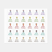 スーパーヒーロカスタムボーイパーソナライズされた名服 ラベル (シート)