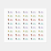 スーパーヒーロカスタムボーイパーソナライズされた名服 ラベル (シート)