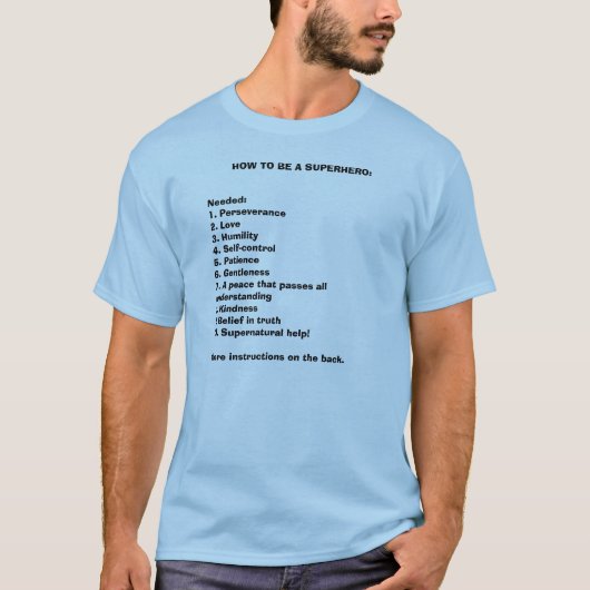 スーパーヒーローがある方法: Tシャツ (正面)