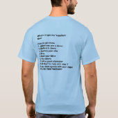 スーパーヒーローがある方法: Tシャツ (裏面)