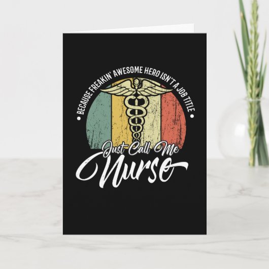 スーパーヒーローがナースタイトルではないので呼び出す カード (正面)