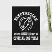 スーパーヒーローが仕事ではないから電気技師 カード (正面)