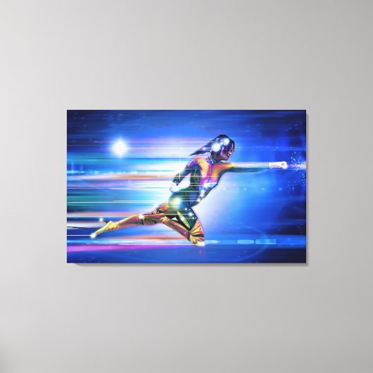 スーパーヒーローで包んだキャンバス キャンバスプリント (正面)