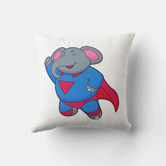 スーパーヒーローとしての象 クッション (裏面)