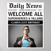 スーパーヒーローとヴィランの誕生日パーティーへようこそ ポスター (正面)