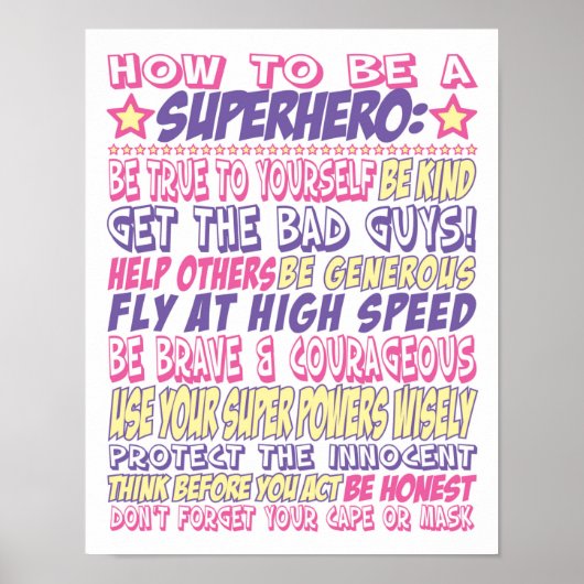 スーパーヒーローになる方法 ポスター (正面)