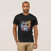 スーパーヒーローにゃんこパワー Tシャツ (正面フル)