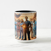 スーパーヒーローにスクラブ マグカップ (中央)