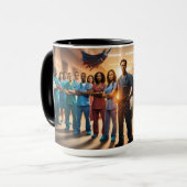 スーパーヒーローにスクラブ マグカップ (正面左)