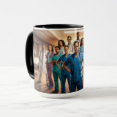 スーパーヒーローにスクラブ マグカップ (正面左)