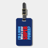 スーパーヒーローのお母さん ラゲッジタグ (正面縦)