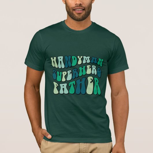 スーパーヒーローのお父さん Tシャツ (正面)