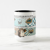 スーパーヒーローのこうもりのマグ マグカップ (中央)