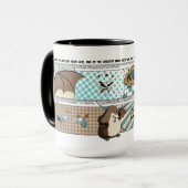 スーパーヒーローのこうもりのマグ マグカップ (正面左)