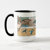 スーパーヒーローのこうもりのマグ マグカップ (左)