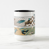 スーパーヒーローのこうもりのマグ マグカップ (中央)