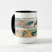 スーパーヒーローのこうもりのマグ マグカップ (正面左)