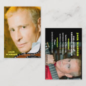 スーパーヒーローのエンターテイメントカードか二重味方された写真 名刺 (正面/裏面)