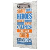 スーパーヒーローのケープを持っていない場合 – Change GRANDPA クリップボード (左)