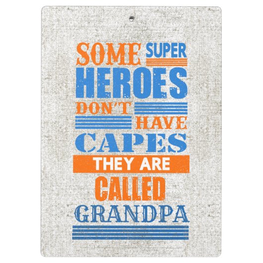 スーパーヒーローのケープを持っていない場合 – Change GRANDPA クリップボード (裏面)
