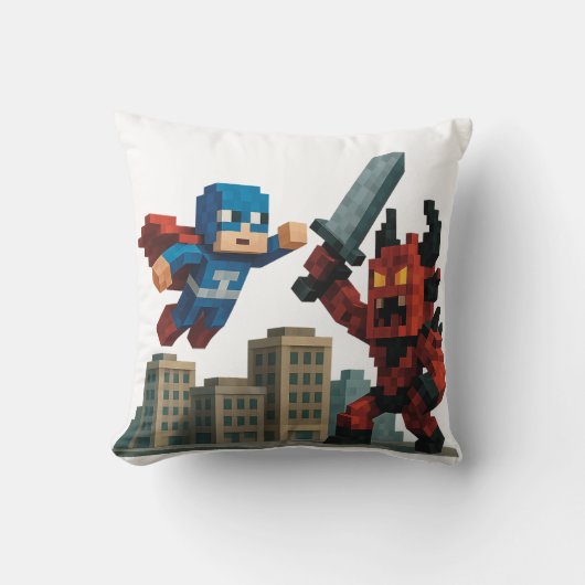 スーパーヒーローのスカイブレードの対決 クッション (正面)