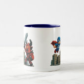 スーパーヒーローのスカイブレードの対決 ツートーンマグカップ (中央)