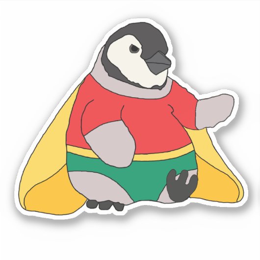 スーパーヒーローのステッカーをワンタッチ シール (正面)