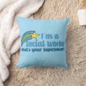 スーパーヒーローのソーシャルワーカー クッション (ブランケット)